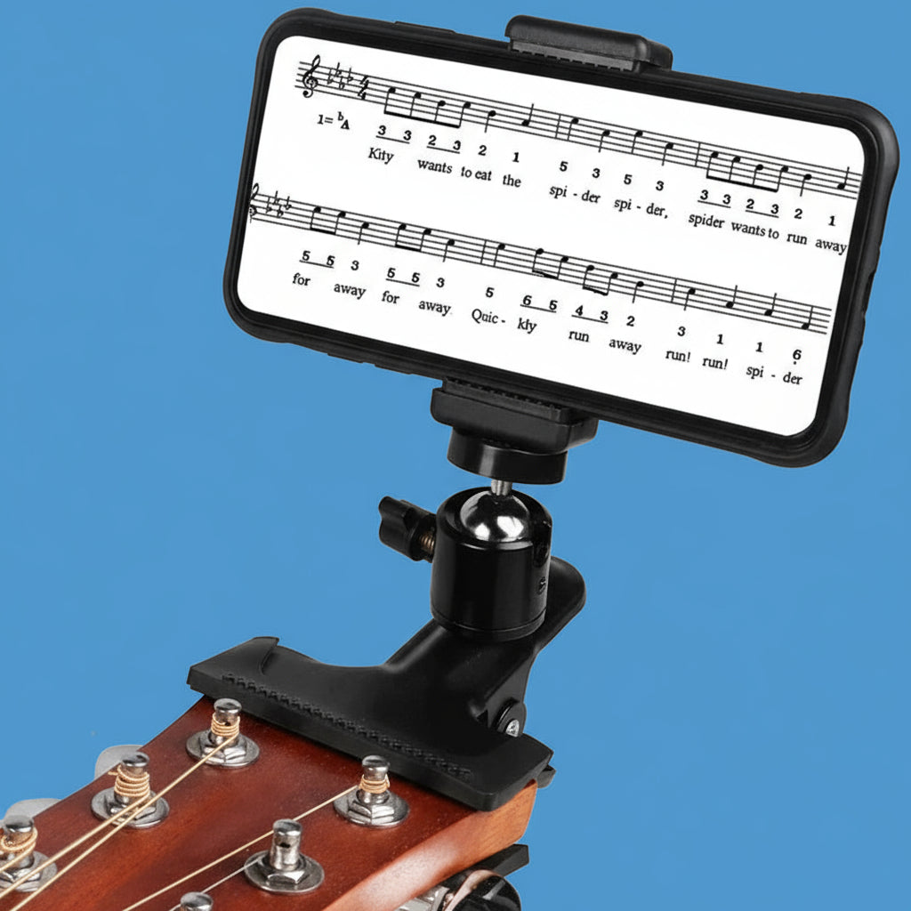 Guitar Capo Guitar Phone Holder Stand Adjustable Capo for Guitar Accessories Musical Instruments