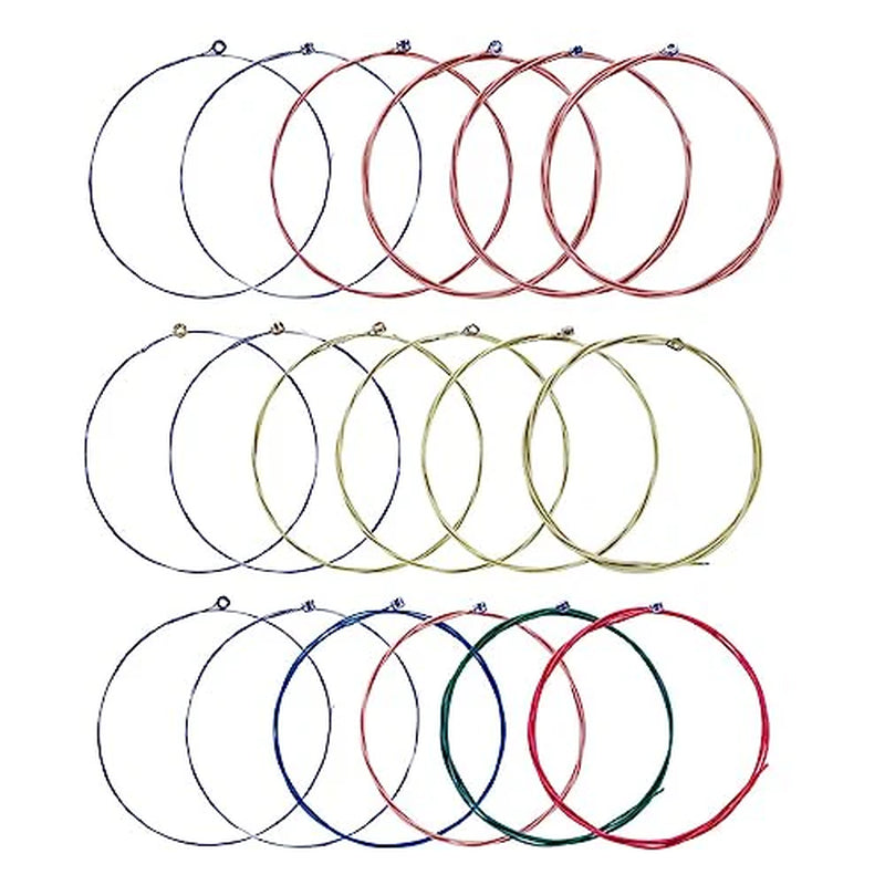 48 PCS Guitar Accessories Kit, Acoustic Guitar Changing Tool, Including Acoustic Guitar Strings, Guitar Picks, Capo, String Winder, Bridge Pins, Pin