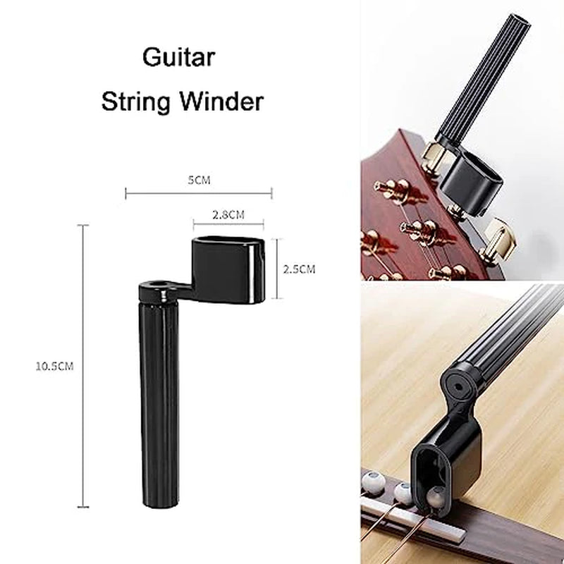 48 PCS Guitar Accessories Kit, Acoustic Guitar Changing Tool, Including Acoustic Guitar Strings, Guitar Picks, Capo, String Winder, Bridge Pins, Pin
