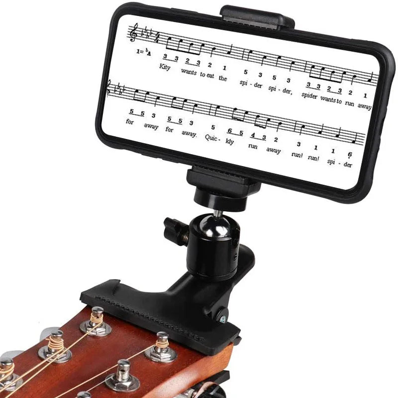 Guitar Capo Guitar Phone Holder Stand Adjustable Capo for Guitar Accessories Musical Instruments